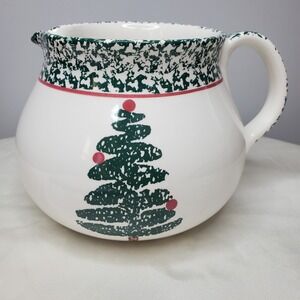 Furio Holiday Christmas Sponge Tree 64 Oz. Pitcher Made in Italy
